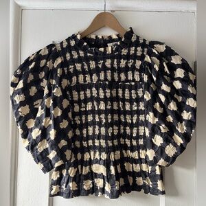 Sea NY Puff Sleeve Ruched Top